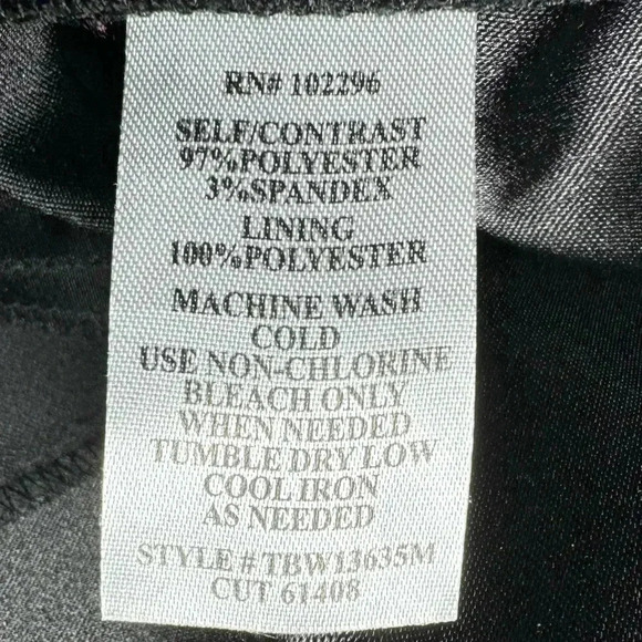 Connected Apparel Sleeveless Color Block Bodycon Dress Black White Yellow Sz 6 - Picture 5 of 7